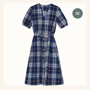 Zara Check Taffeta Dress